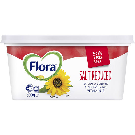 Flora Margarine Spread Salt Reduced 500g