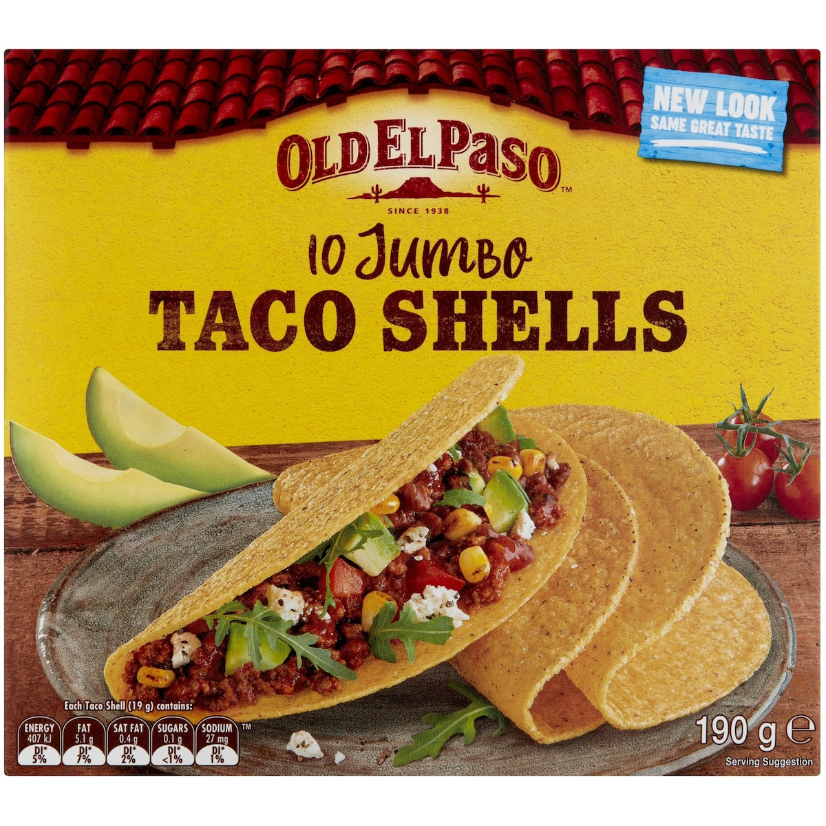Old El Paso Jumbo Taco Shells Taco Shells 10 pack