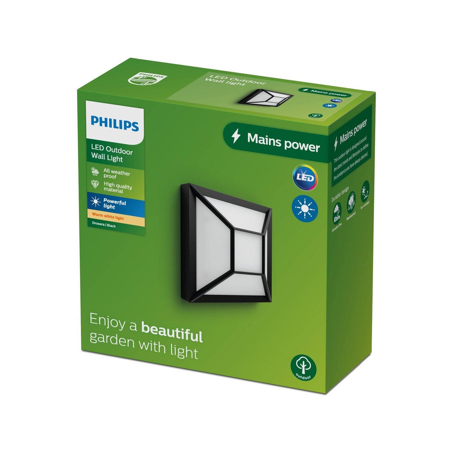 Wall Led Outdoor Square Light - 12W - 1300lm