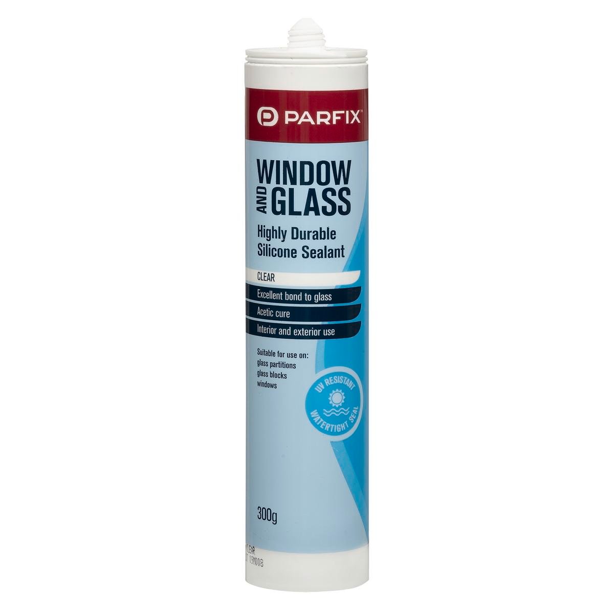 Parfix Window & Glass Silicone - 300g - Clear - UV Resistant
