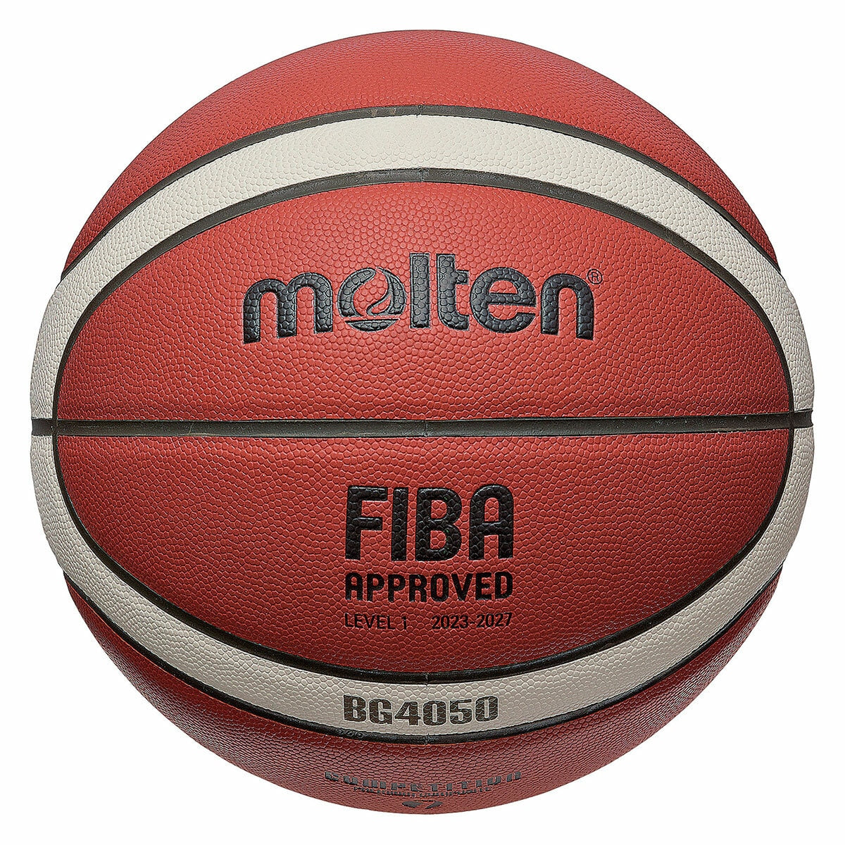Molten BG4050 Fiba Basketball Size 7 Tan/Ivory Microfibre Composite Leather