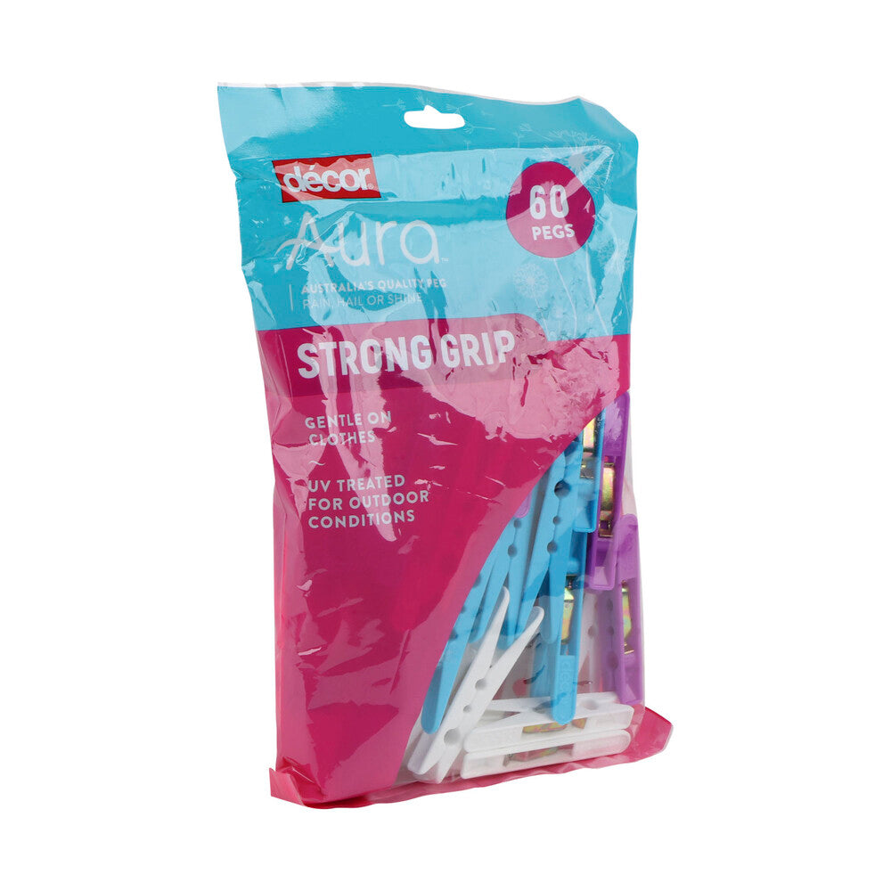 Aura Strong Grip Peg - 60 pack