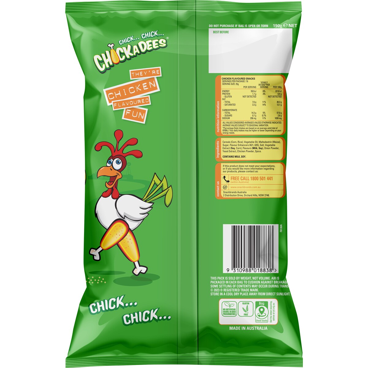 Chickadees Party Pack Chicken 190g