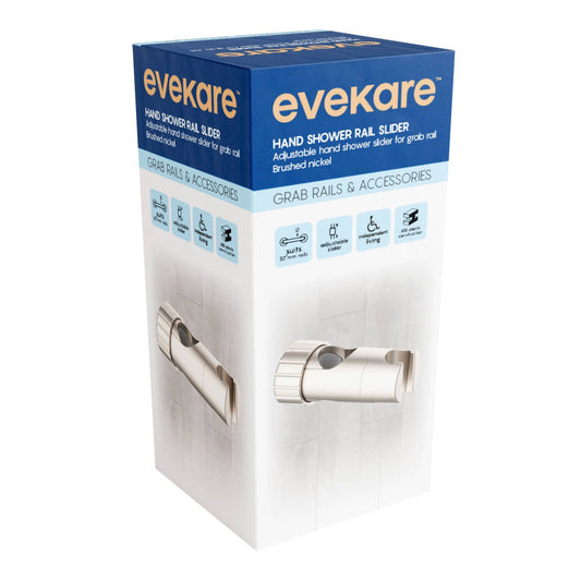 Evekare Shower Slider - 32mm - Brushed Nickel