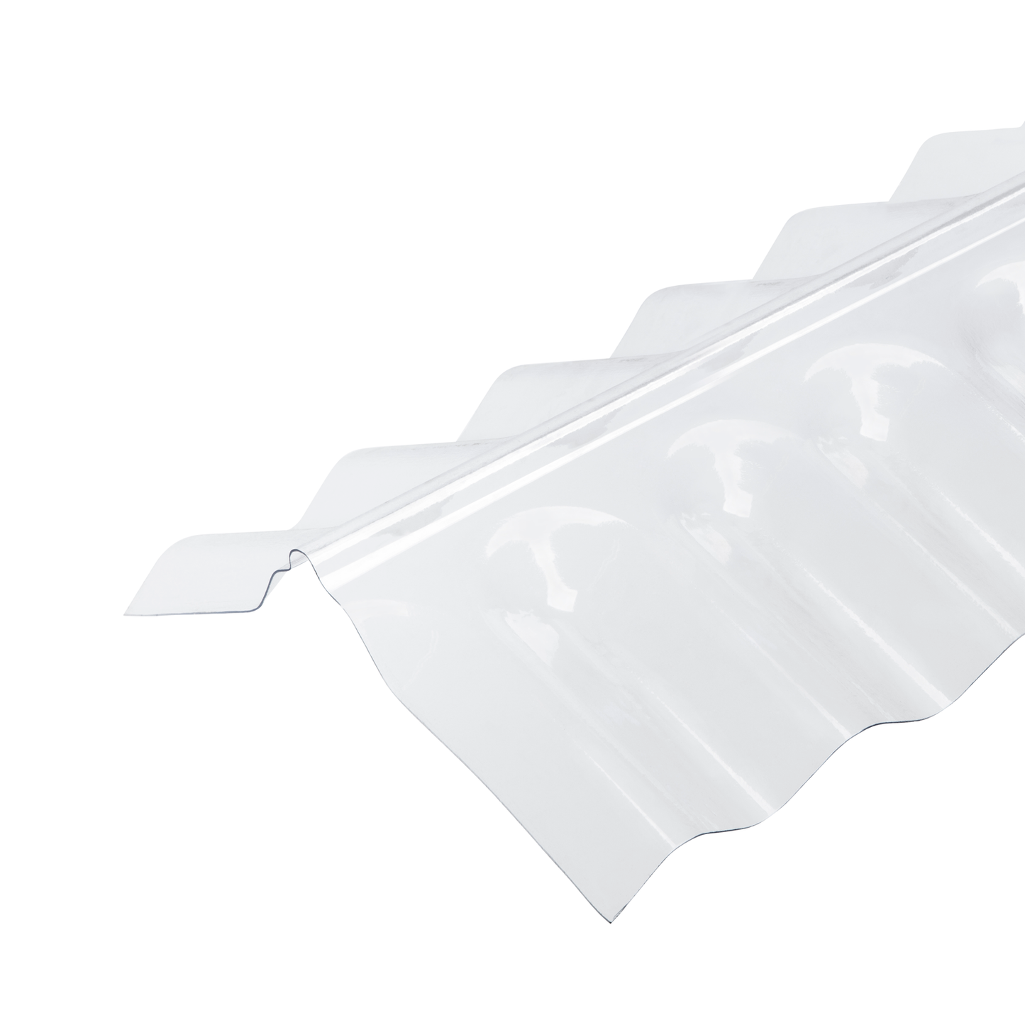 Suntuf Clear Polycarbonate Ridge Cap - 1270 x 150 x 150mm