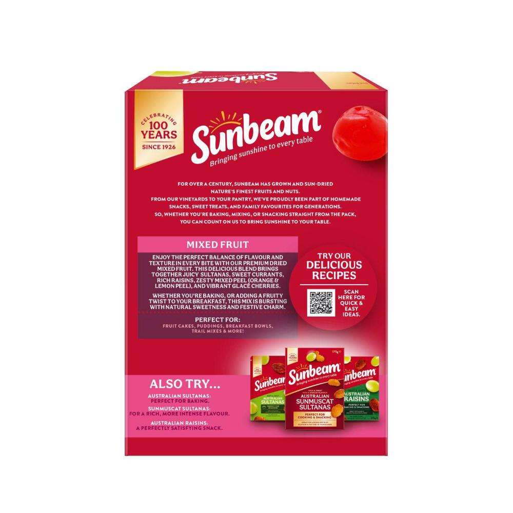 Sunbeam Mixed Dried Fruit - 375g