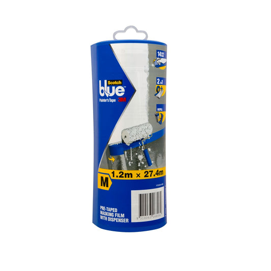 Scotchblue Pretaped Masking Film - 2.7m x 17m