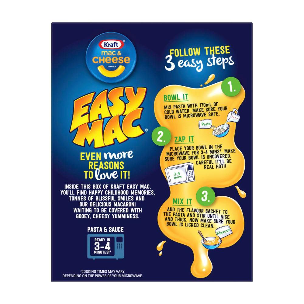 Kraft Easy Mac And Cheese Cheesy Chicken Pasta Macaroni Noodles - 280g
