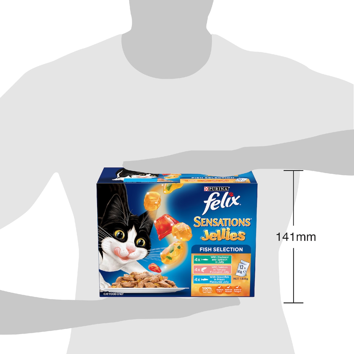 Felix Sensations Jellies Fish Selection Wet Cat Food 85g X 12 Pack