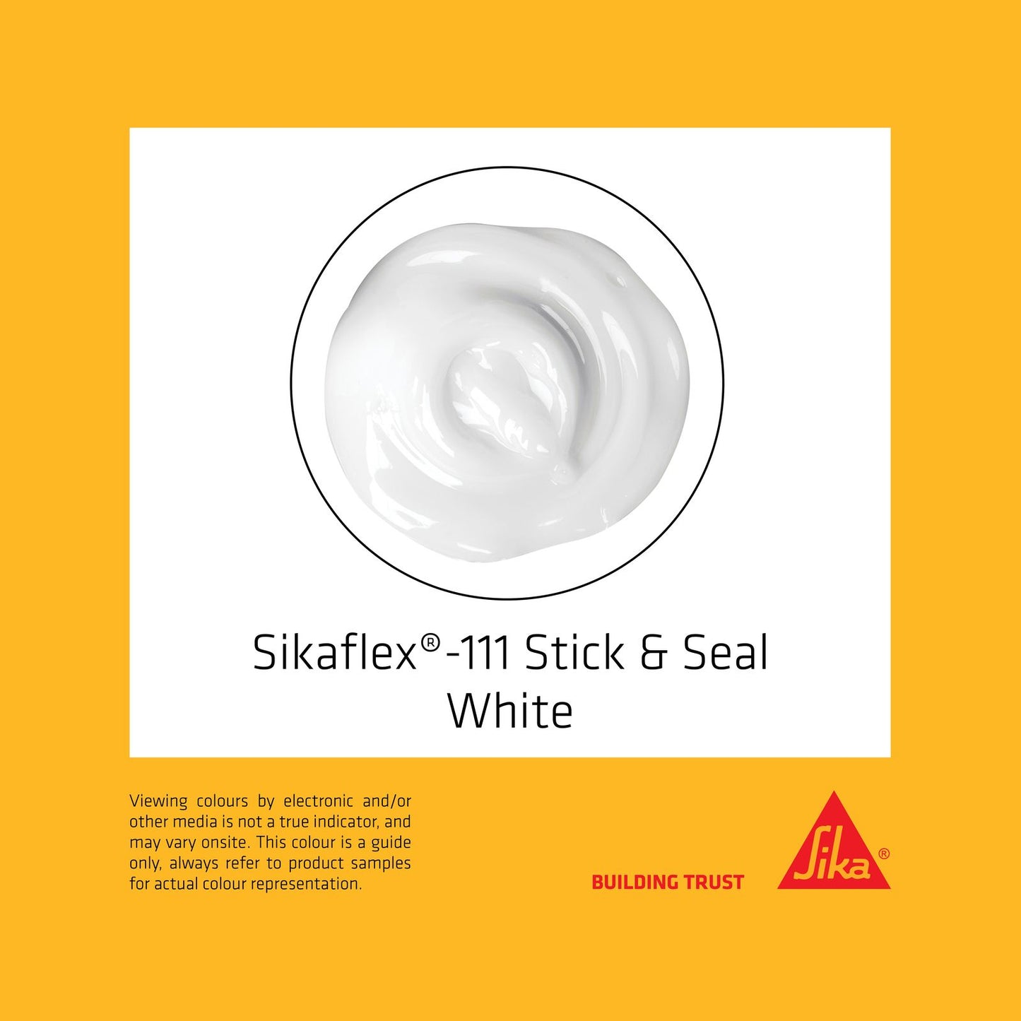 Sika Sikaflex 111 Stick Seal Construction Adhesive - 290ml - White