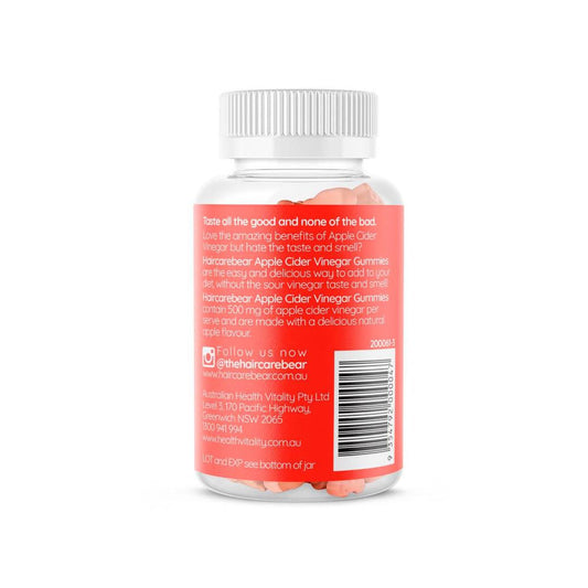 Haircarebear Apple Cider Vinegar Gummies - 60 pack