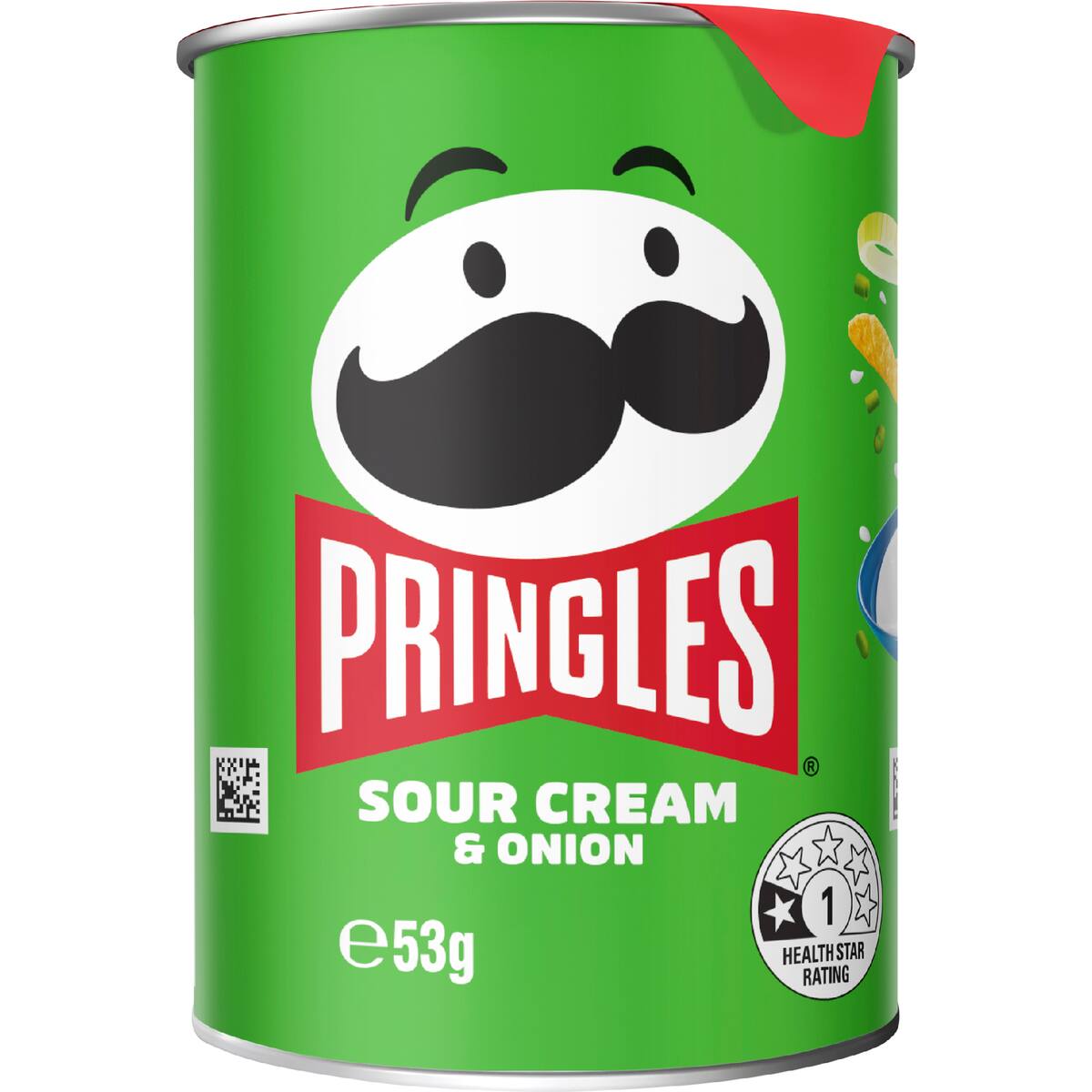 Pringles Sour Cream & Onion Potato Chips 53g