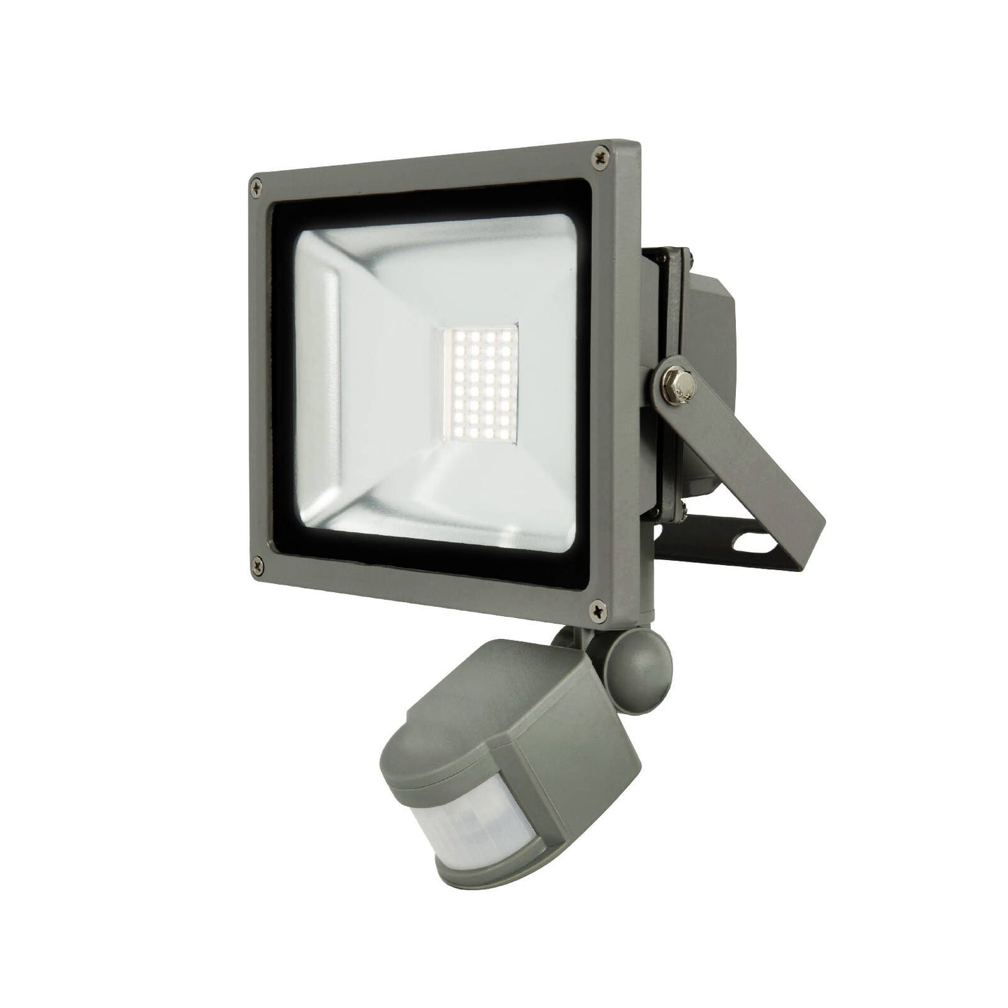 Brilliant Ranger III LED Floodlight with Sensor - 20W - Grey - 1800 Lumens