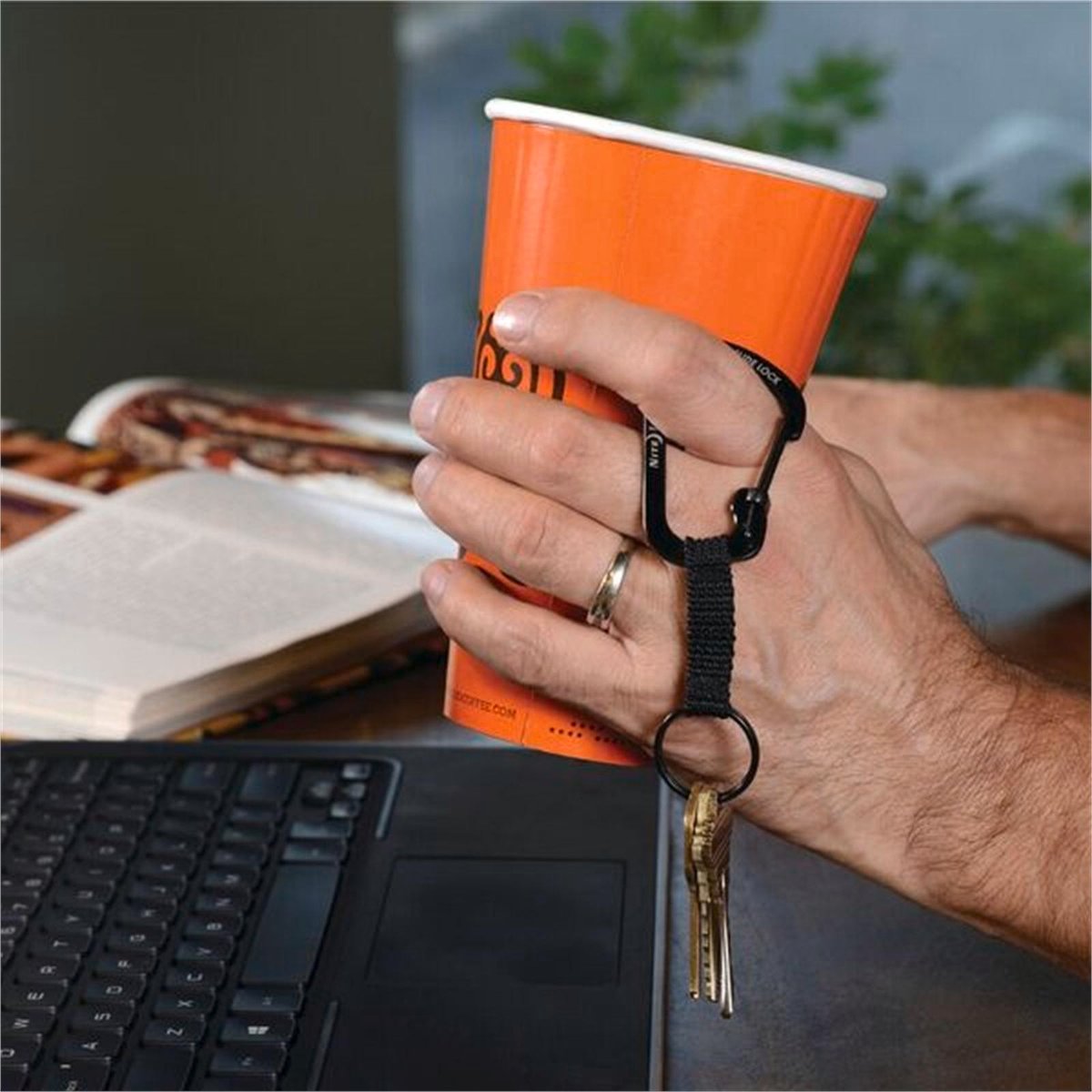 Nite Ize Key Ring - No 3 Slide Lock - 115mm Nylon - Durable Design