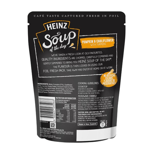 Heinz Soup Of The Day Pumpkin & Cauliflower Vegetable Soup - 430g