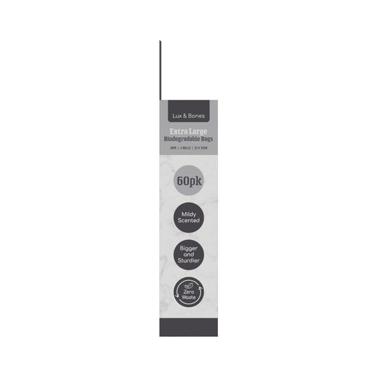 Lux & Bones Eco Poo Bags XL - 60 pack