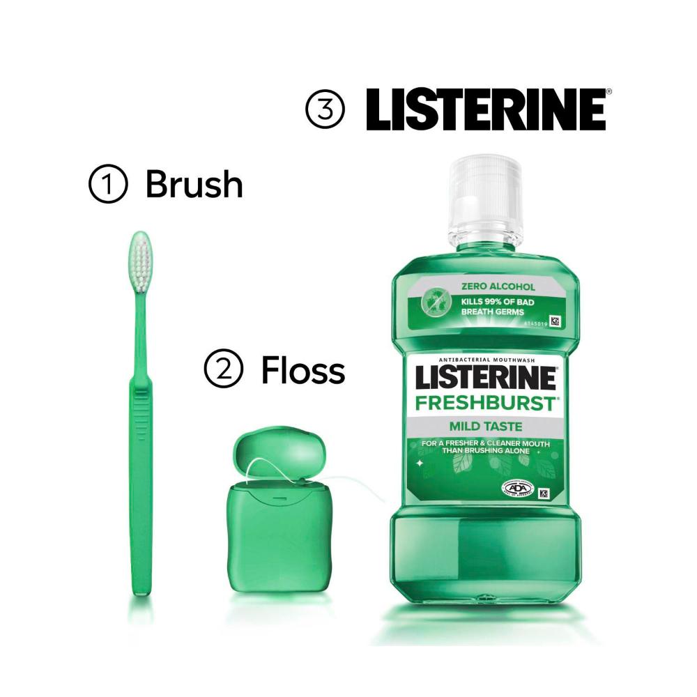 Listerine Freshburst Zero Mouthwash - 500mL