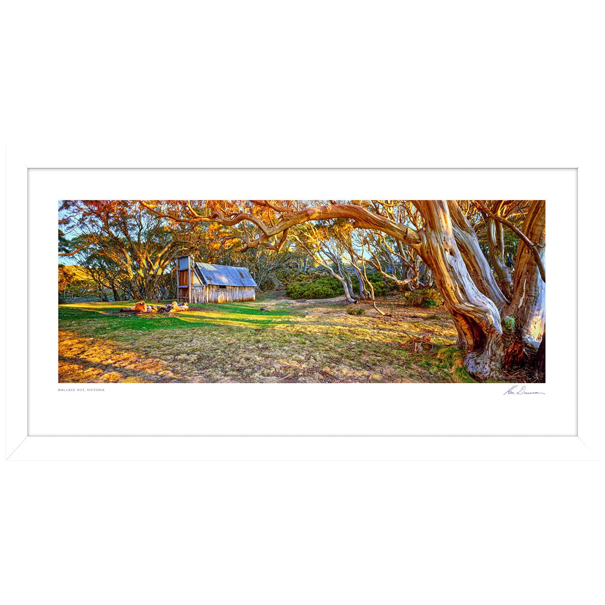 Ken Duncan Wallace Hut Framed Print Popwh-F Multi Timber Frame 58 x 113cm