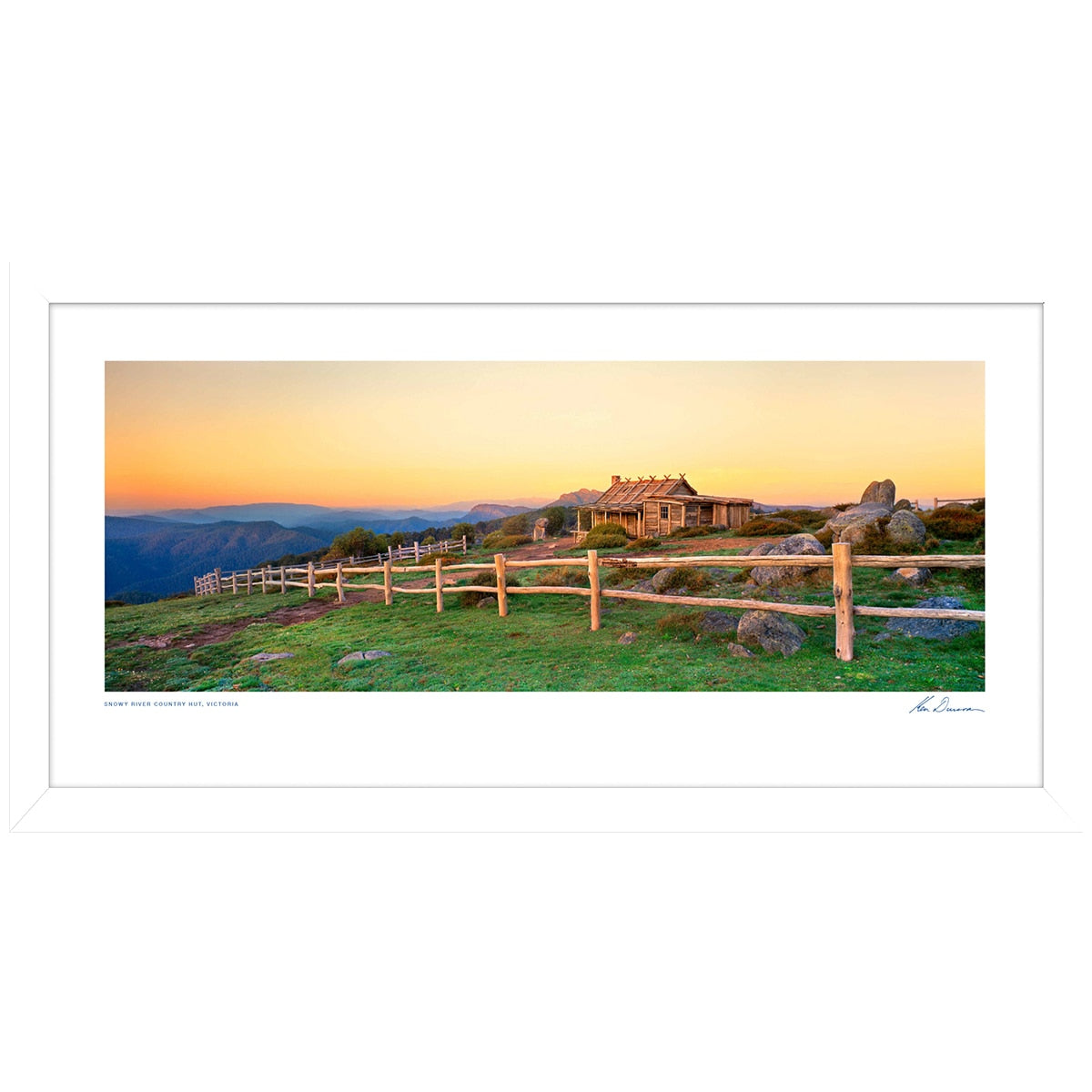 Ken Duncan Snowy River Country Hut Framed Print Multi Wood Frame 113 x 58cm