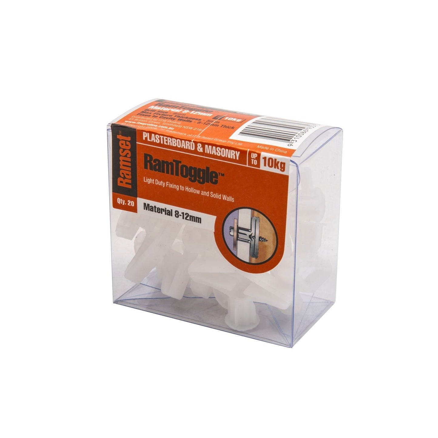 Ramset Ramtoggle - 12mm - 20 Pack