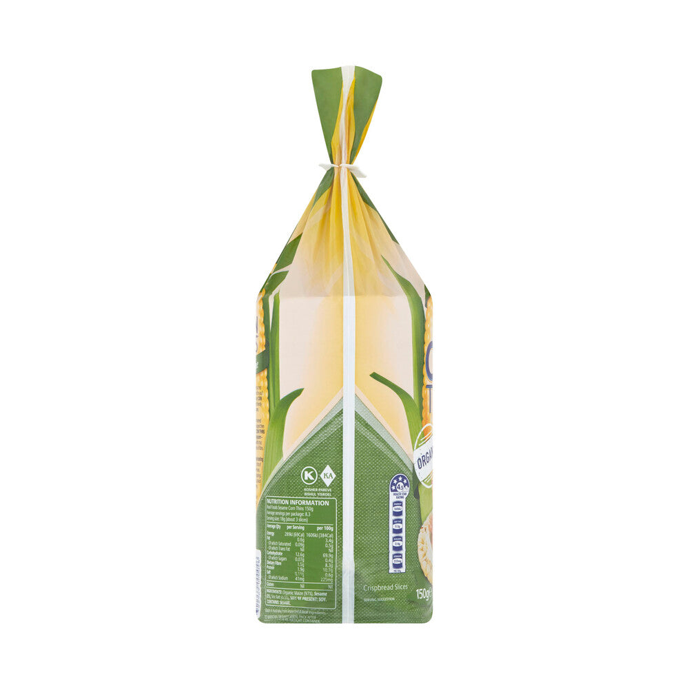 Real Foods Corn Thins Sesame - 150g