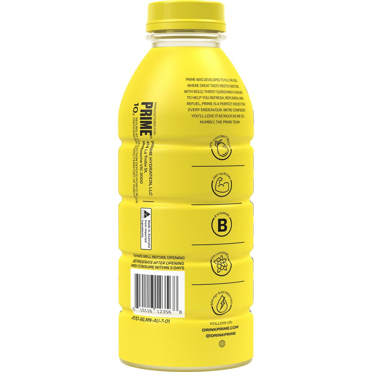 Prime Hydration Lemonade 500ml