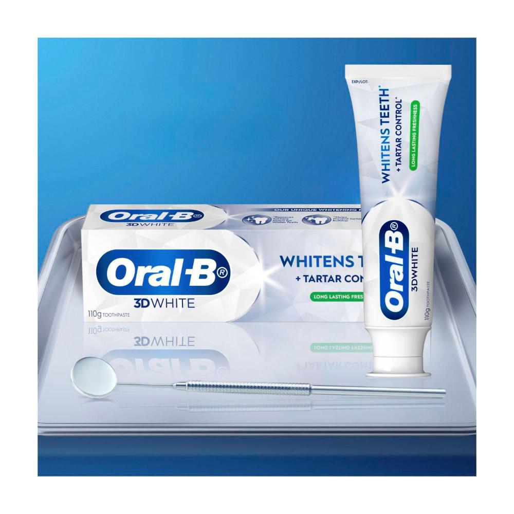 Oral B 3dwhite Long Lasting Freshness Whitening Toothpaste - 110g