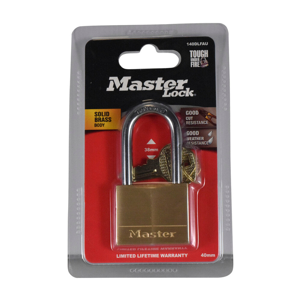 Master Lock Diamond Padlock Long Shackle 40mm - 1 each