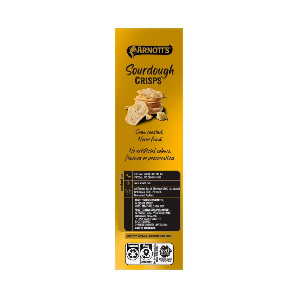 Arnott's Sourdough Crackers Cheddar & Roast Garlic - 150g