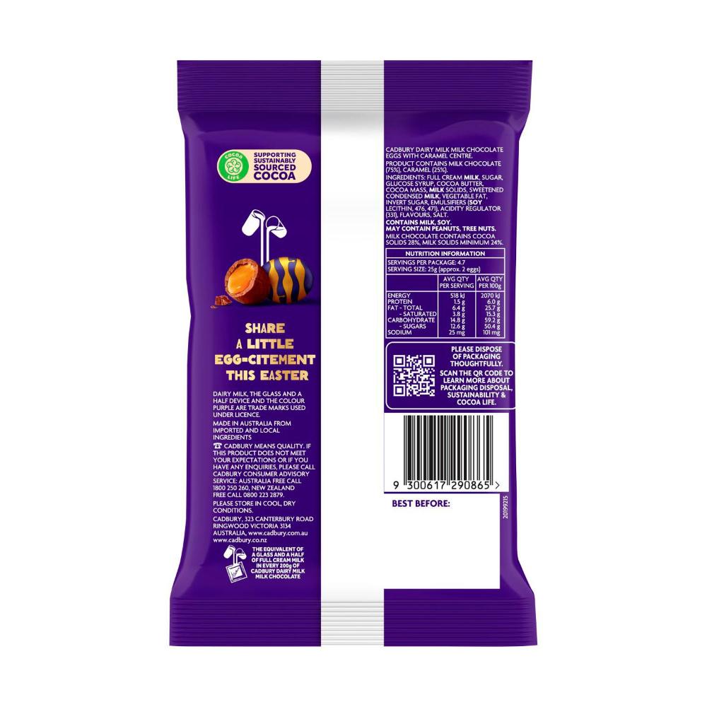 Cadbury Caramello Easter Chocolate Eggs Bag - 117g