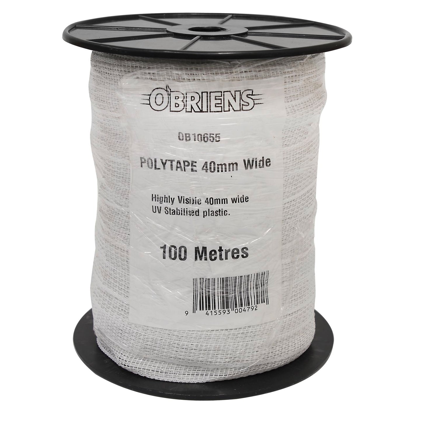 O'Briens Electric Fencing Polytape - 100m x 40mm