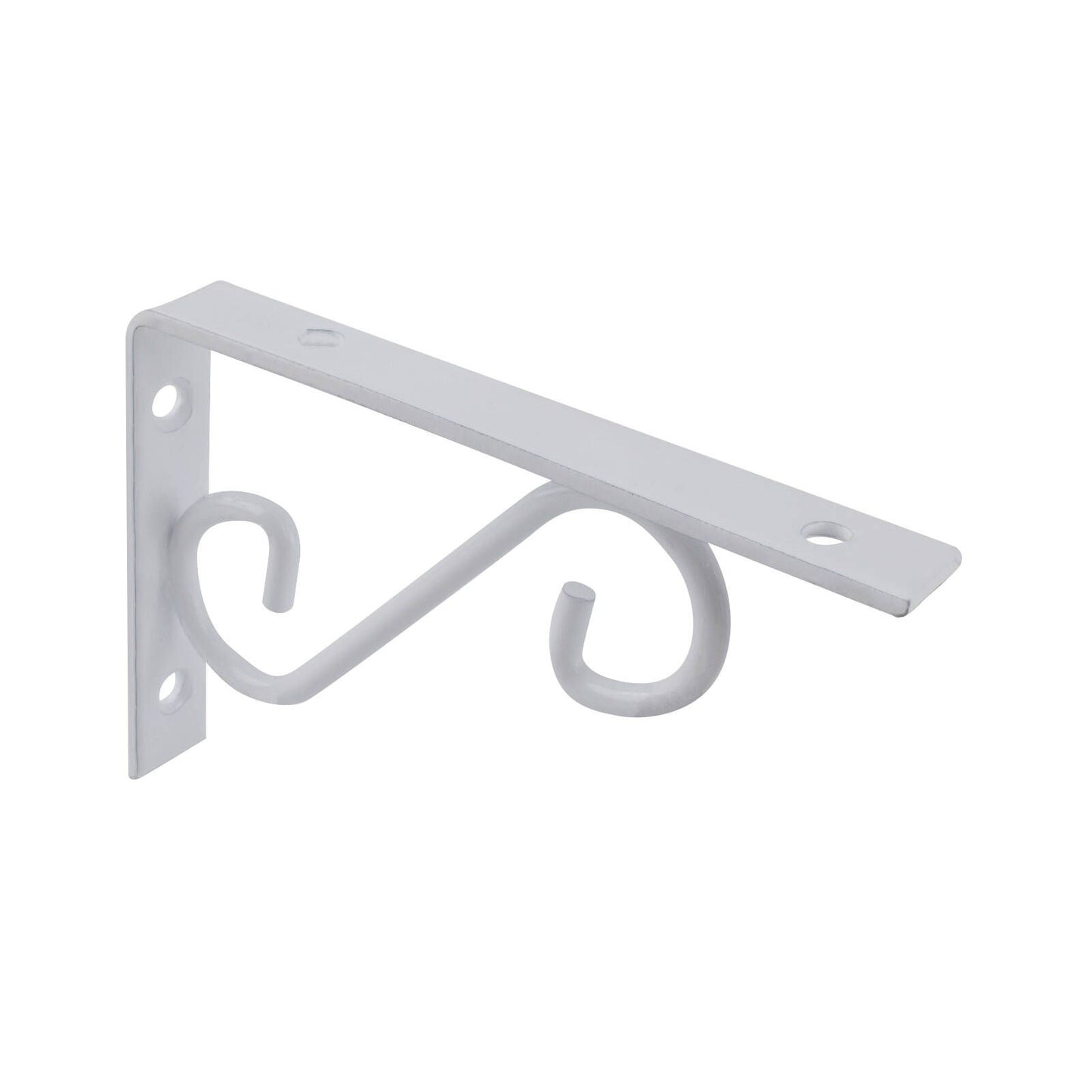 Carinya Scroll Stayed Bracket - 150 x 100mm - White