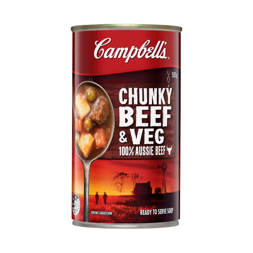 Campbell's Chunky Soup Can Beef & Veg - 505g