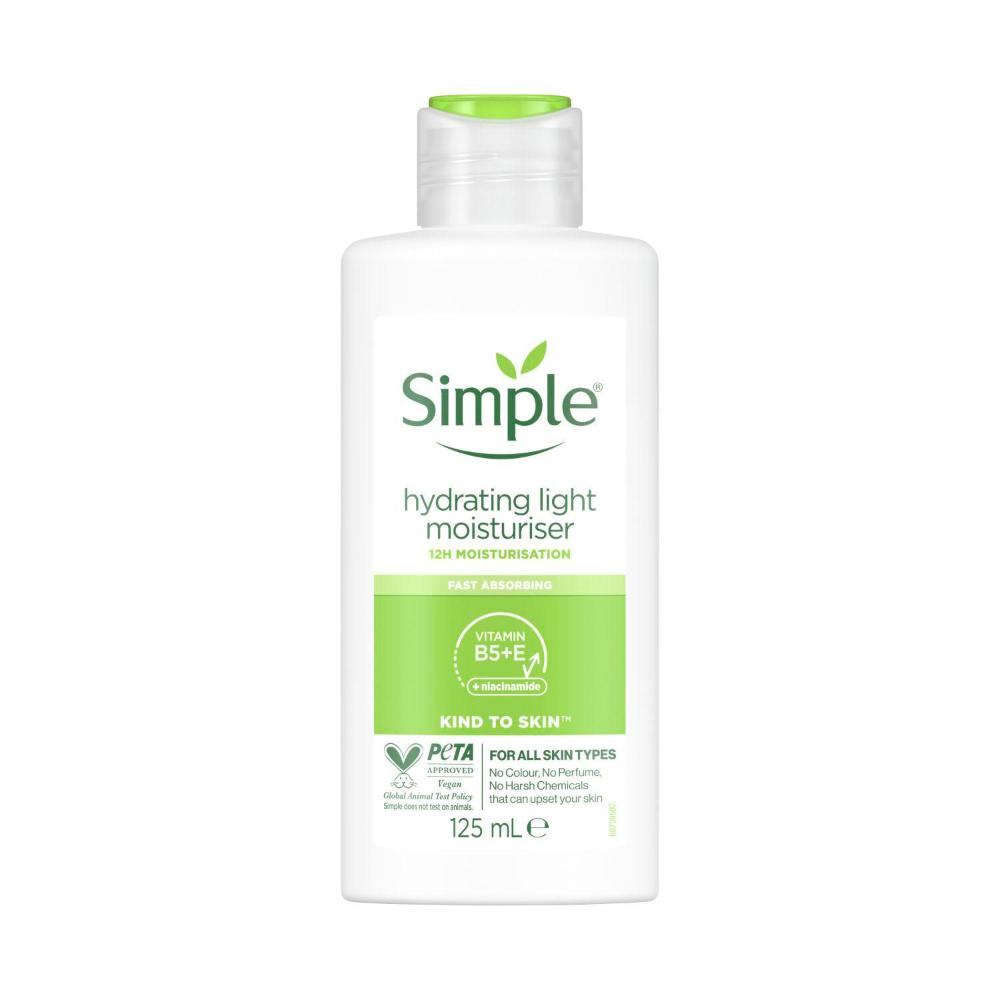 Simple Hydrating Light Moisturiser Kind To Skin - 125mL