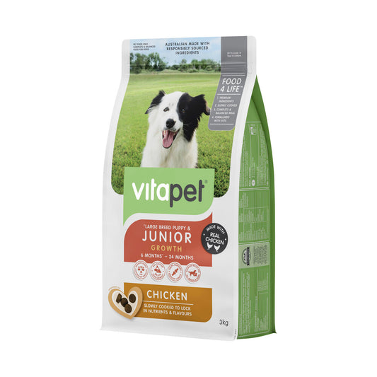 Vitapet Dry Dog Food Junior Chicken - 3kg