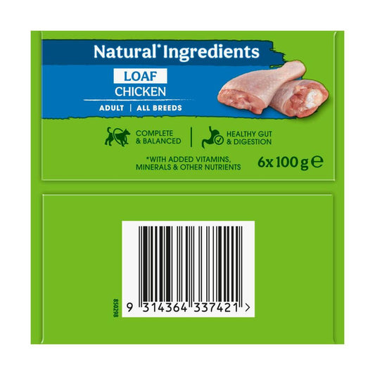 Nature's Gift Loaf Real Chicken Wet Dog Food 100g - 6 pack