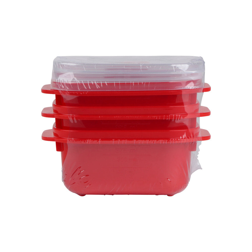 Decor Microsafe Easy Heat Containers 375ml - 3 pack