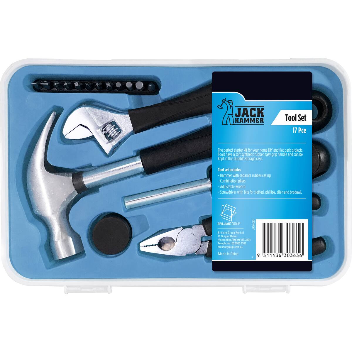 Jack Hammer 17 Piece Tool Set Each