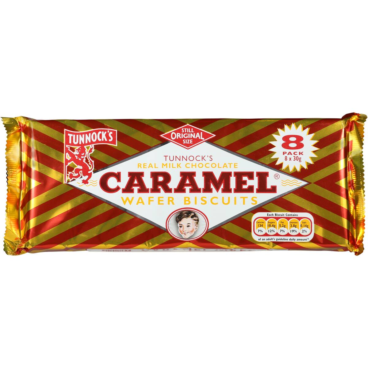 Tunnock's Snacks Caramel Wafer 8 Pack