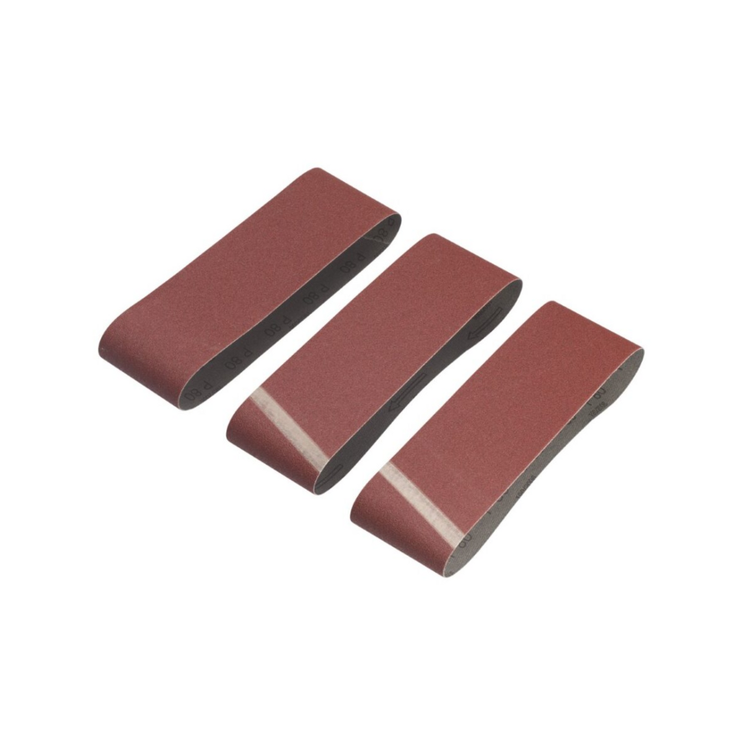 Irwin Sanding Belt - 75 x 533mm - 80 Grit - 3 Pack
