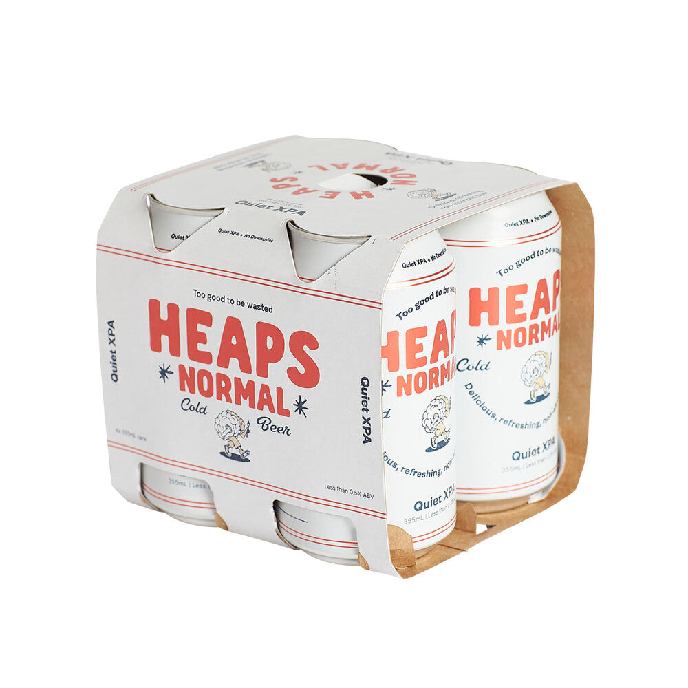 Heaps Normal Quiet Non Alcoholic Xpa 375ml - 4 Pack
