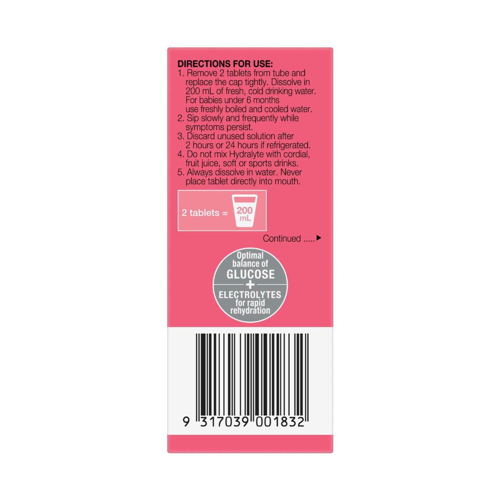 Hydralyte Effervescent Strawberry Kiwi Tablet - 10 pack