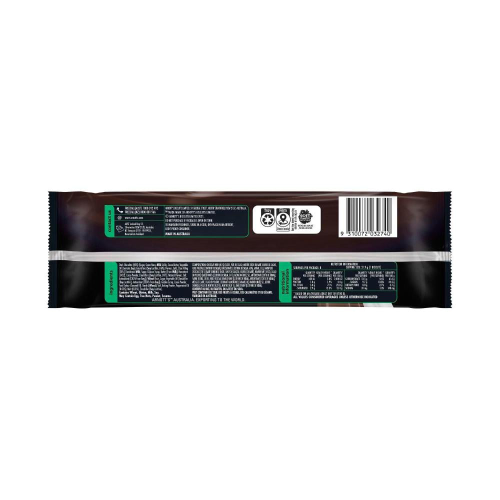 Arnott's Tim Tam Deluxe Chocolate Biscuits Dark Dark Mint - 175g