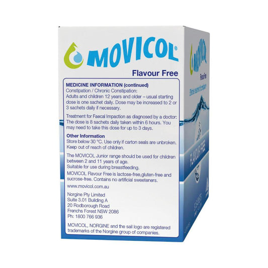 Movicol Flavour Free Sachet - 30 pack