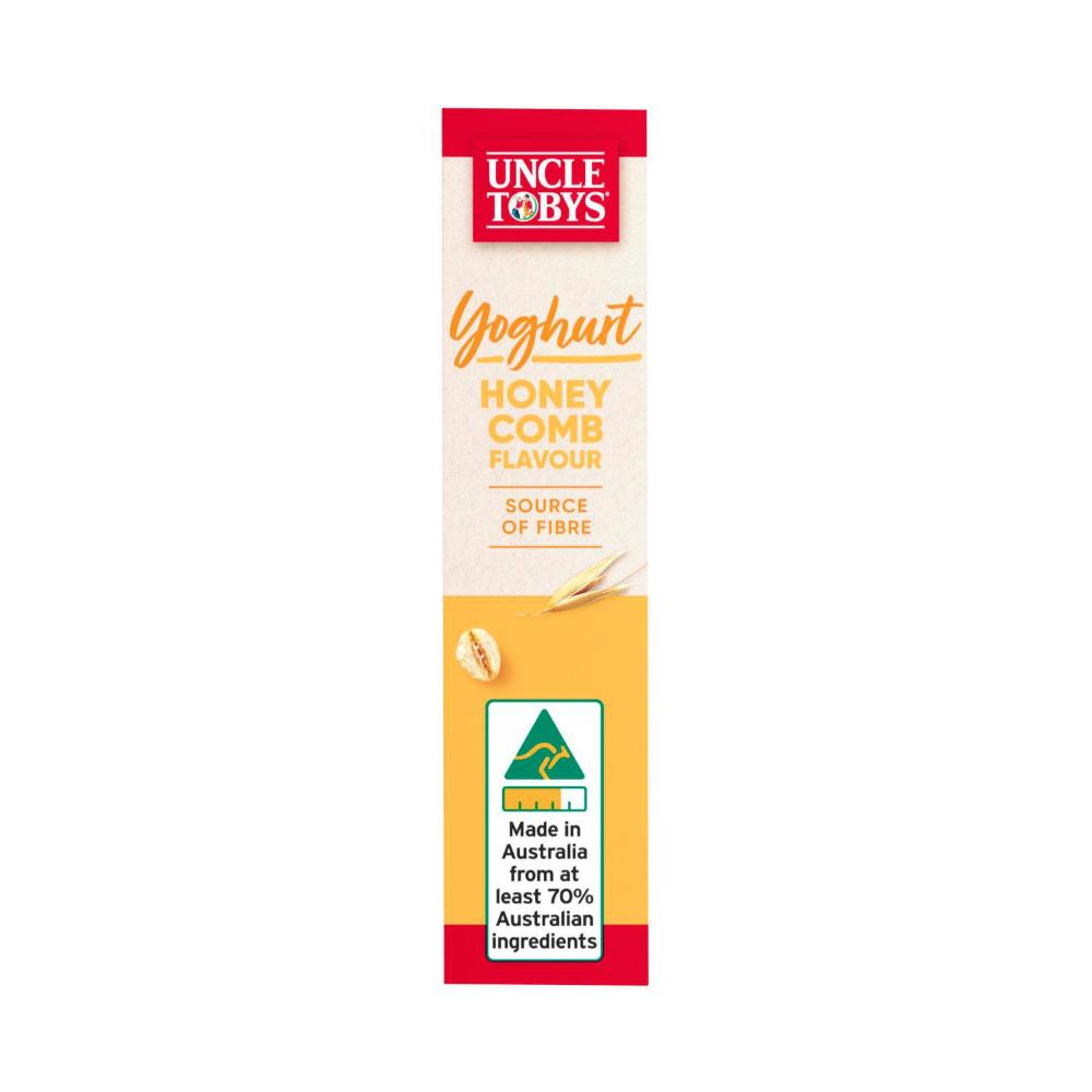 Une Tobys Muesli Bars Yoghurt Honeycomb Kids School Lunchbox Snacks - 185g