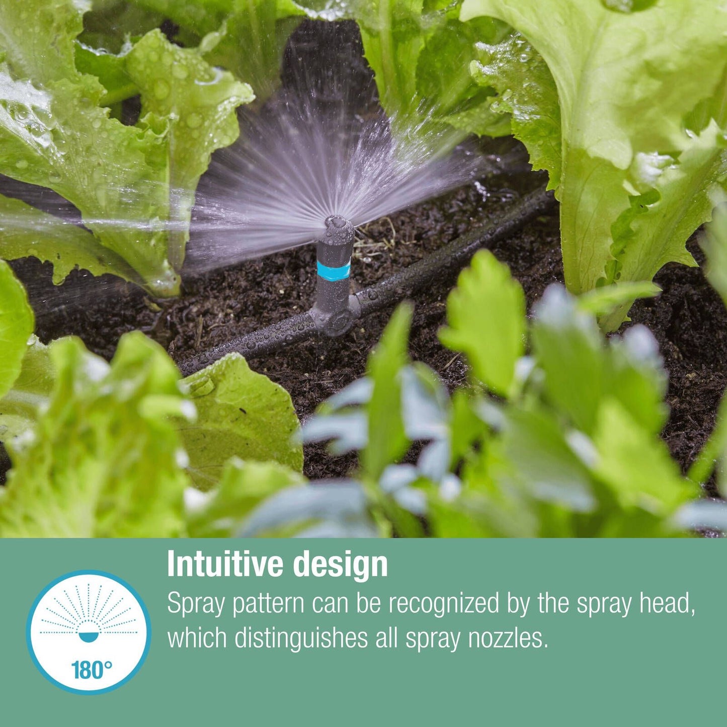 Gardena Micro Irrigation Spray Nozzle - 180° - 5 Pack