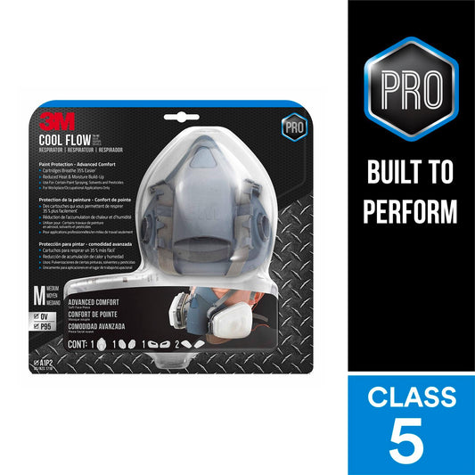 3M Professional Painters Reusable Respirators With Cool Flow Valve