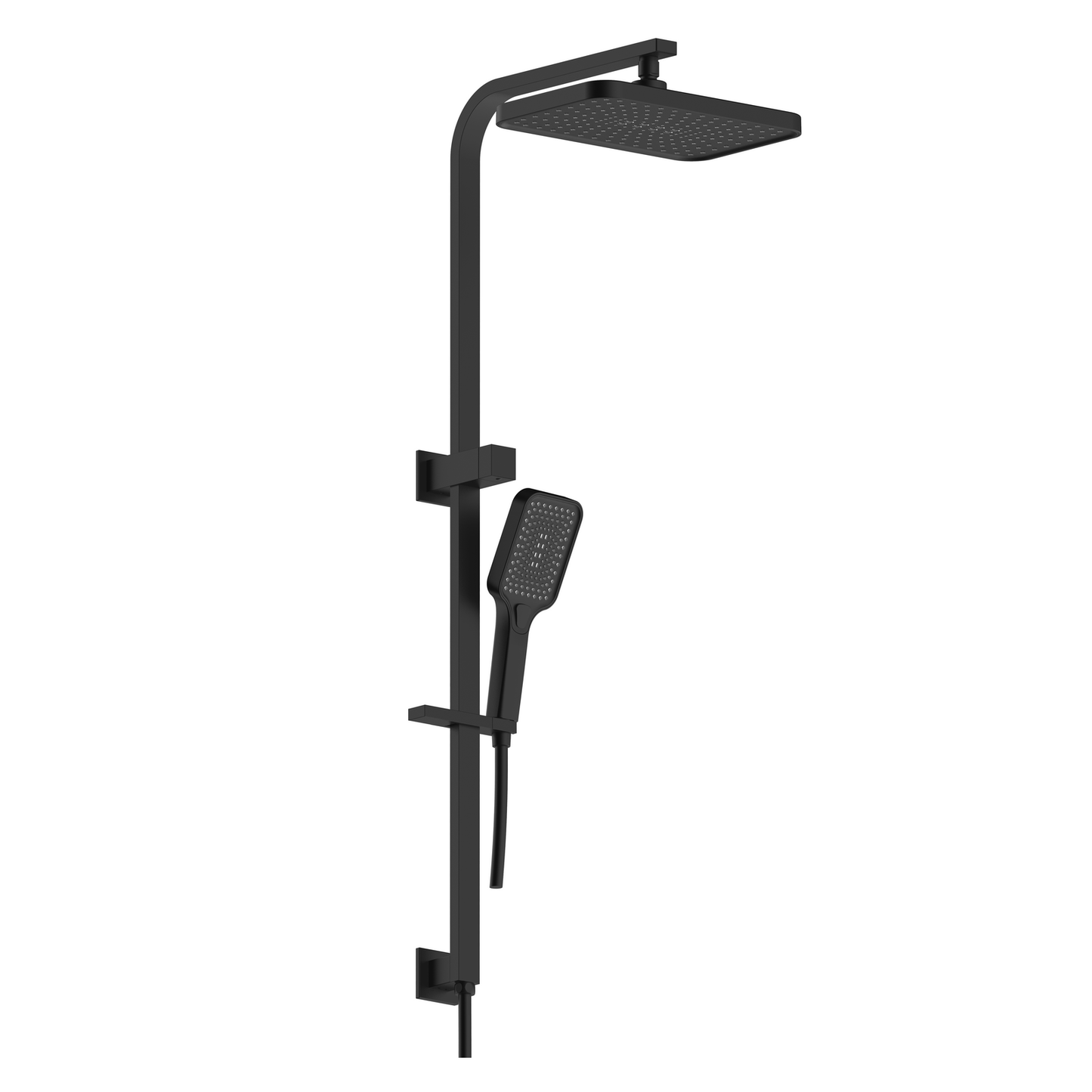 Mondella Wels Multifunction Twin Shower - 430mm - Black Matte - 9L/min
