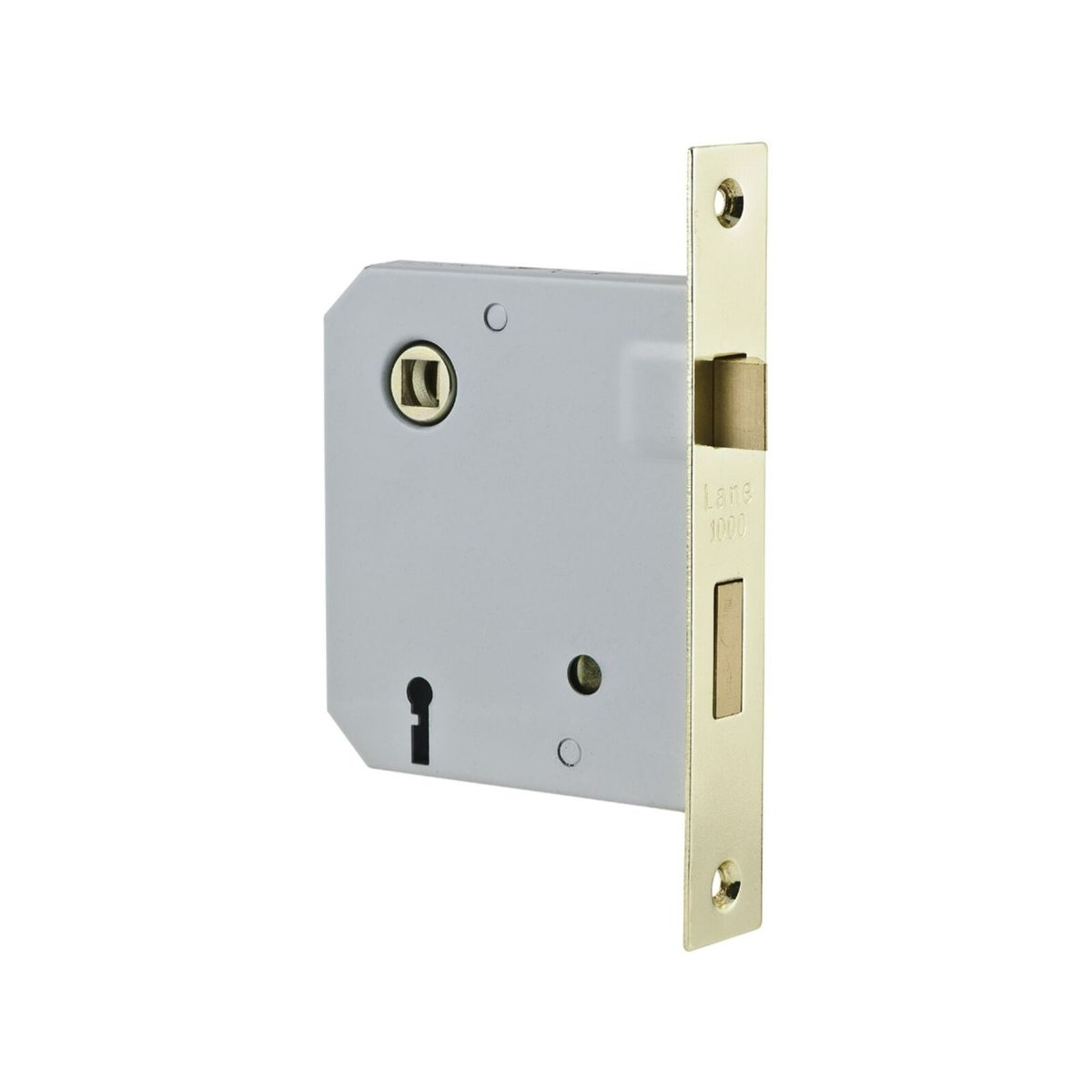Lane Mortise Entry Lock - Satin Stainless Steel - 3 Bolt - Secure Design