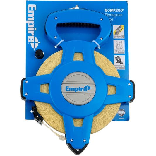 Empire 60m Fibreglass Long Tape - Durable - Accurate - Easy Use